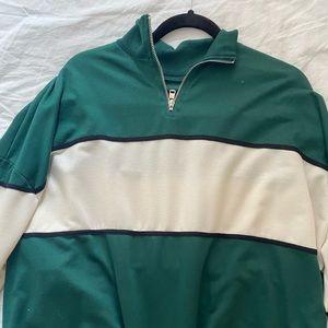 oversized zip up long sleeve